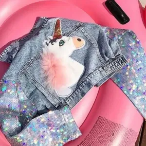 Delilah Unicorn Denim Jacket