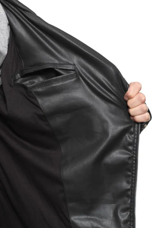 Denim Biker Jacket Black Wax