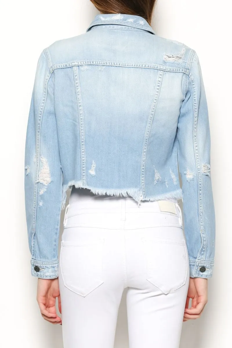 Distressed Denim Jacket