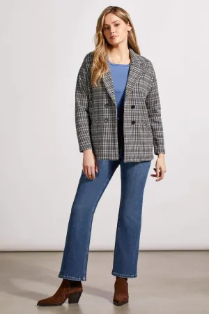 Double Breasted Plaid Blazer