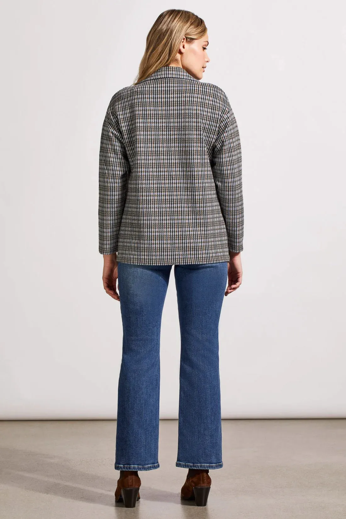 Double Breasted Plaid Blazer