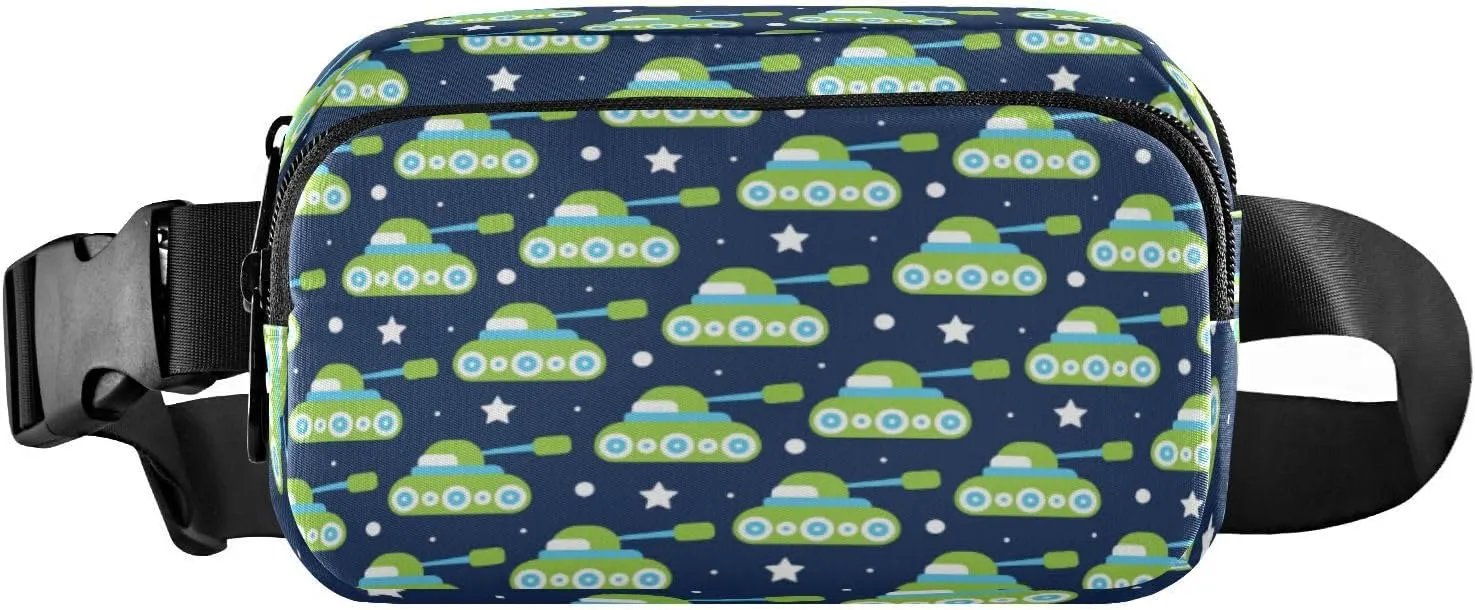 Fanny Packs for Women Men Cartoon Tanks Stars Belt Bag Waist Pouch Packs Crossbody Bag Running Hiking Fanny Pack Gifts for Girls Boys