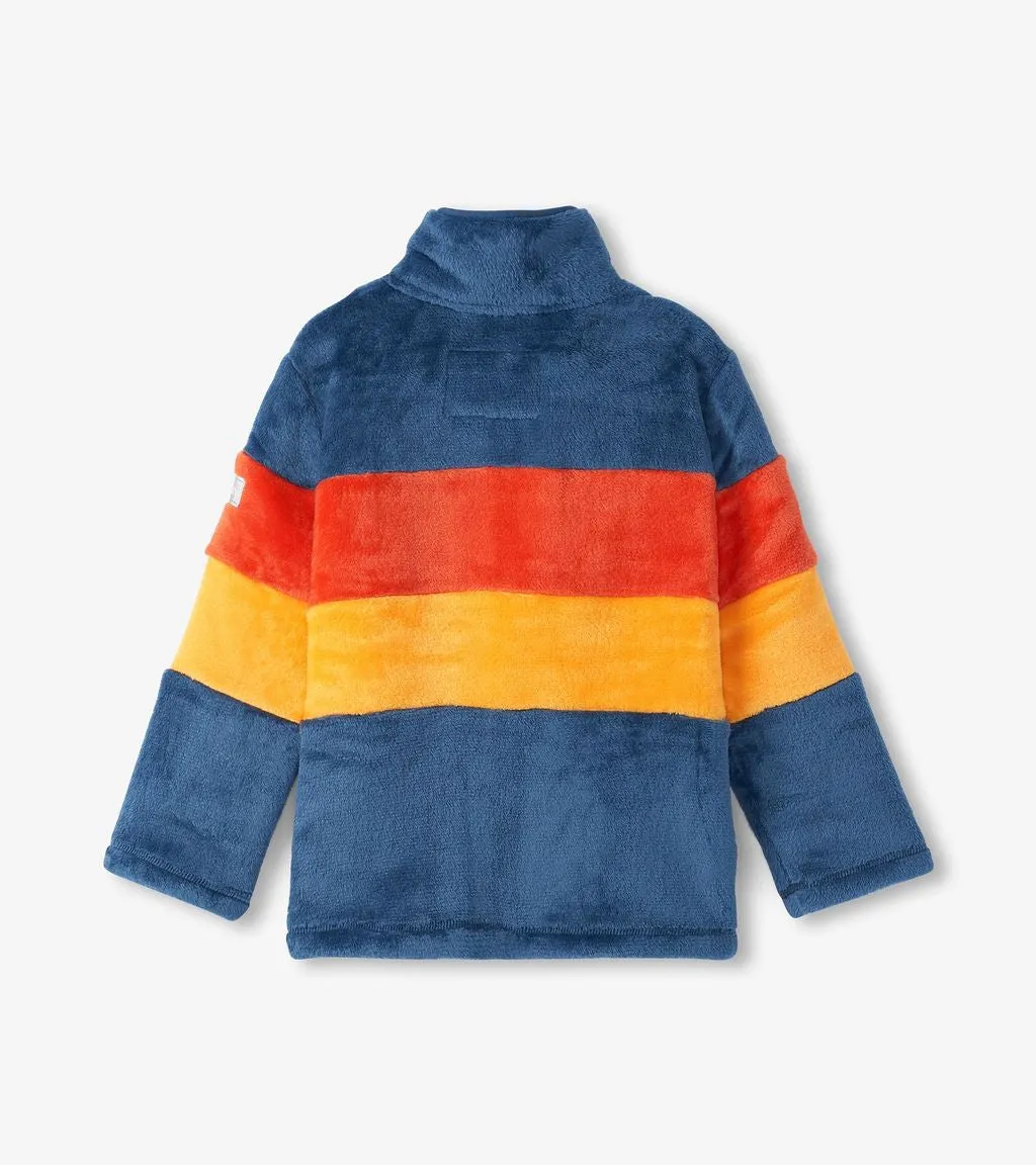 Hatley Koi Colourblock Fuzzy Fleece F24ebk1851