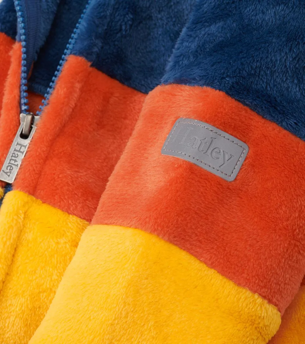 Hatley Koi Colourblock Fuzzy Fleece F24ebk1851