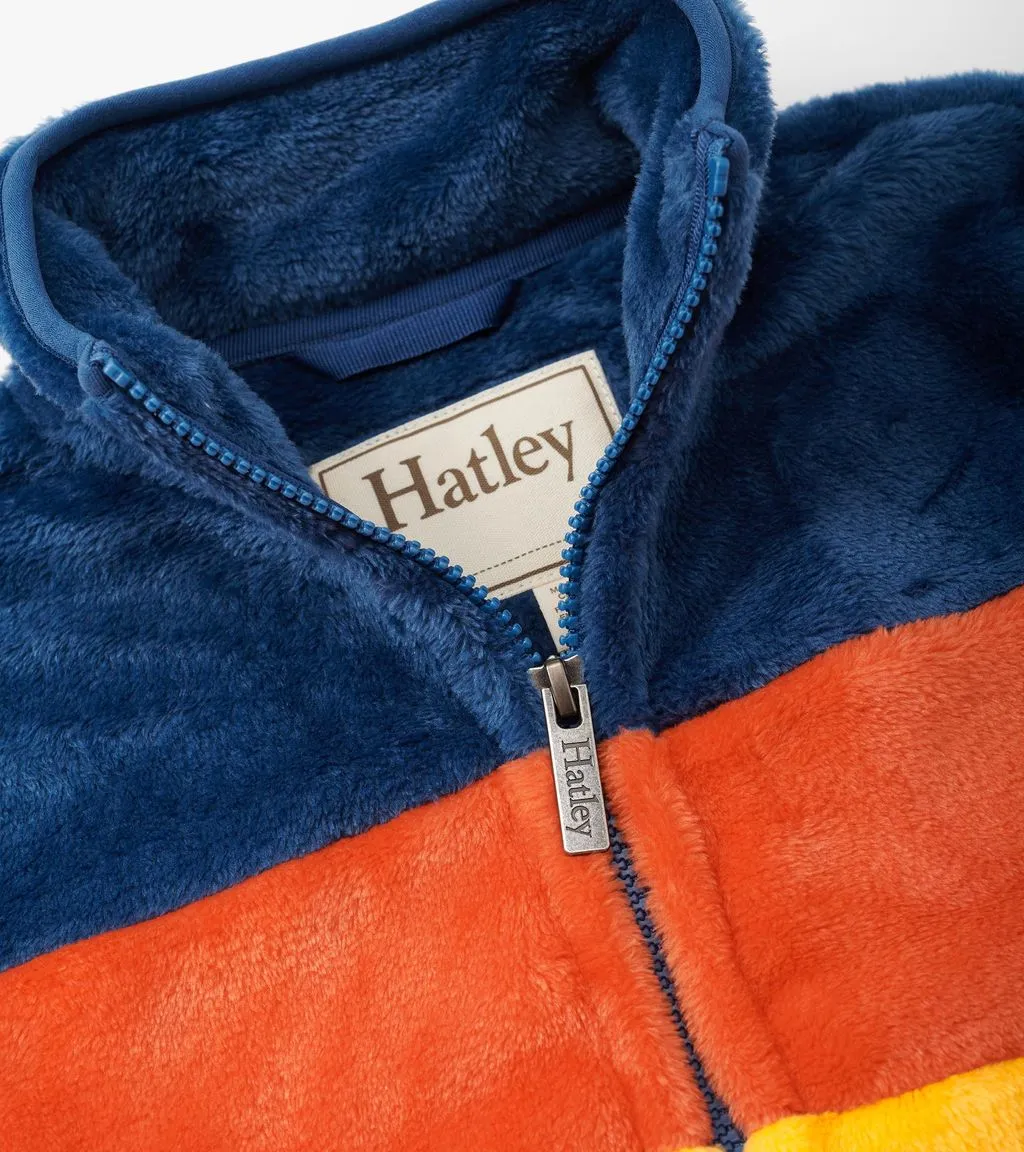 Hatley Koi Colourblock Fuzzy Fleece F24ebk1851