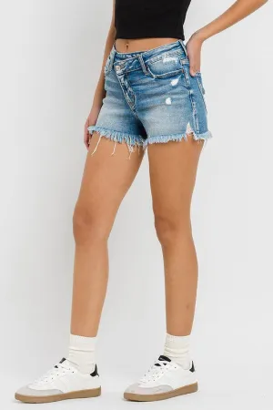High Rise Criss Cross Shorts