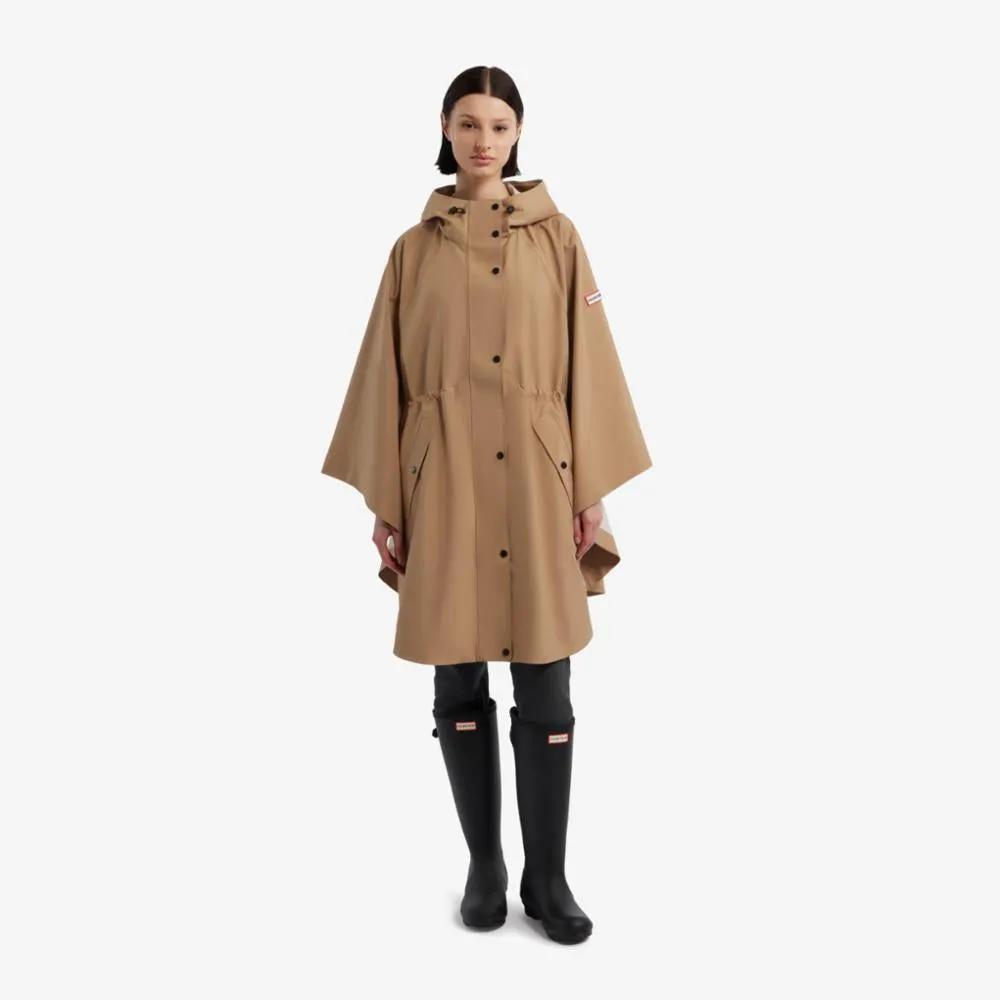 Hunter Women ROSE RAIN BONDED NOVELTY CAPE BRITISH TAN