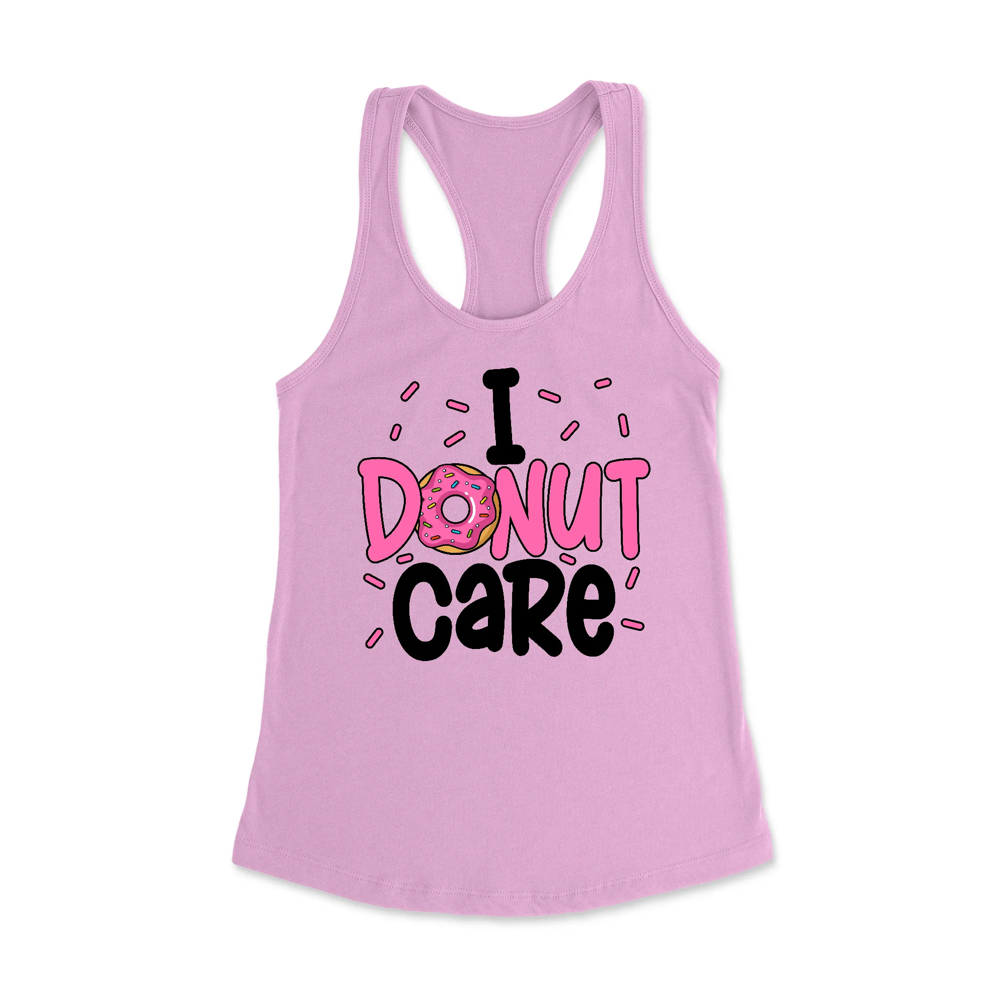 I Donut Care Racerback Tank