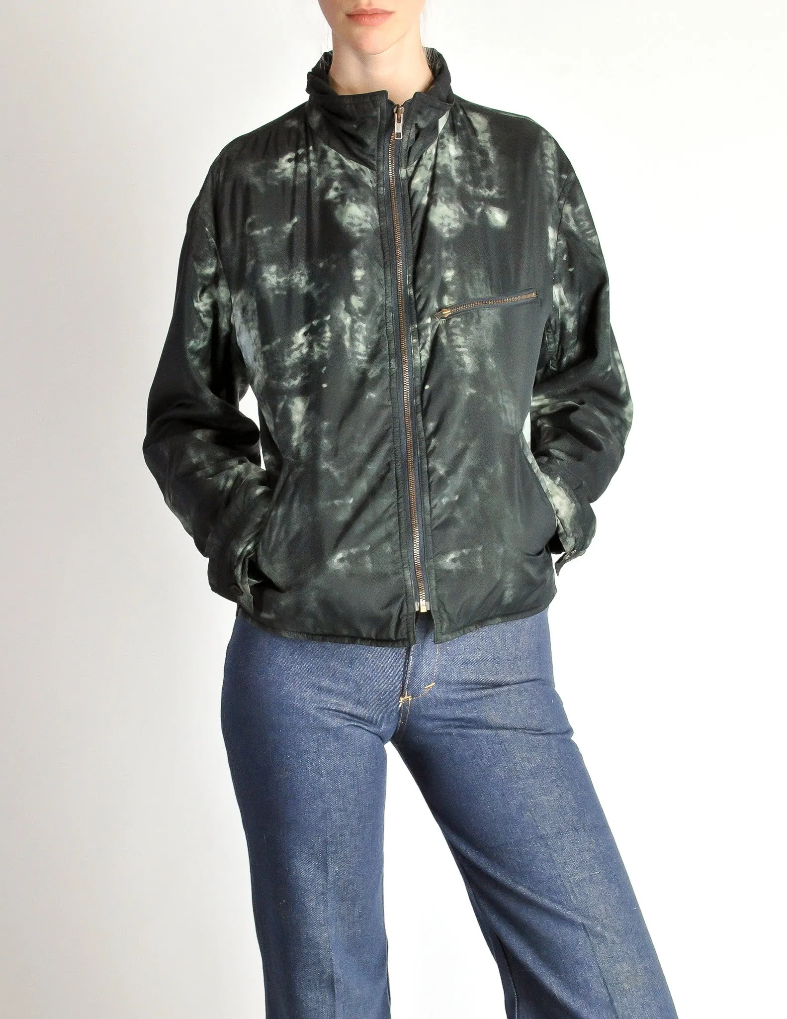 Issey Miyake Vintage Blue & Green Wash Jacket
