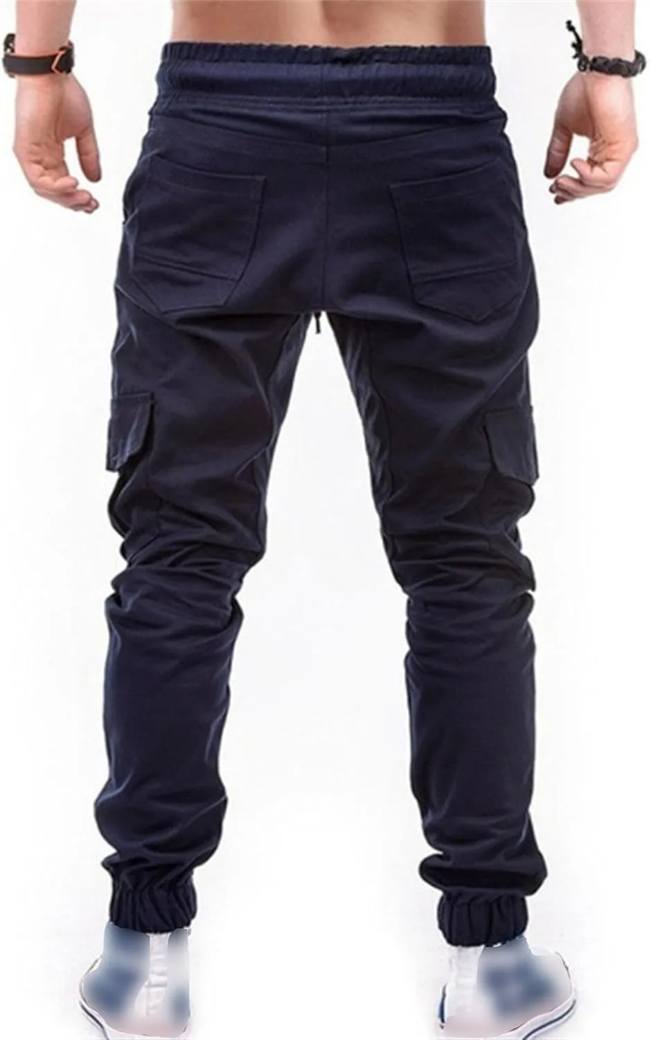 JEShifangjiusu Mens Pants Cargo Joggers Sweatpants Fashion Athletic Beach Pants Casual Slim Fit Chino Trousers With Pockets
