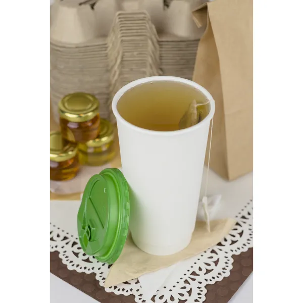 Karat 20oz Insulated Paper Hot Cups (90mm), White - 300 pcs