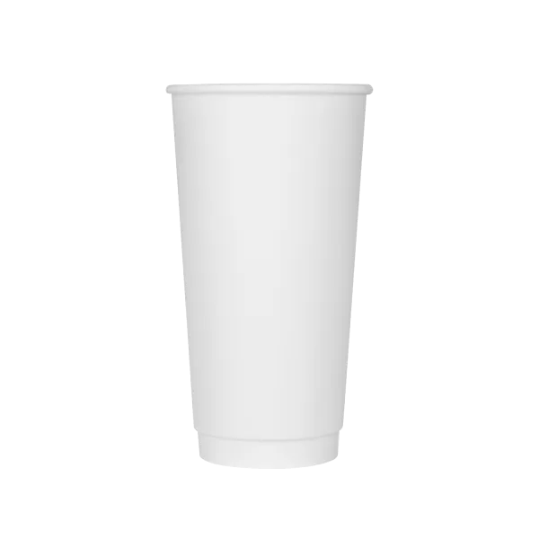 Karat 20oz Insulated Paper Hot Cups (90mm), White - 300 pcs