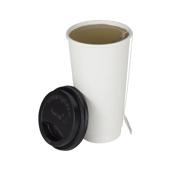 Karat 20oz Insulated Paper Hot Cups (90mm), White - 300 pcs