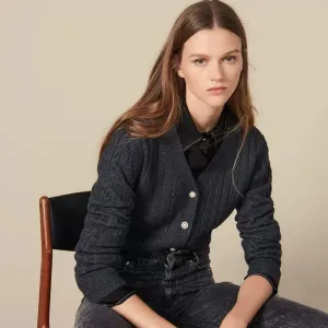 Ladies Classic V Neck Cardigan