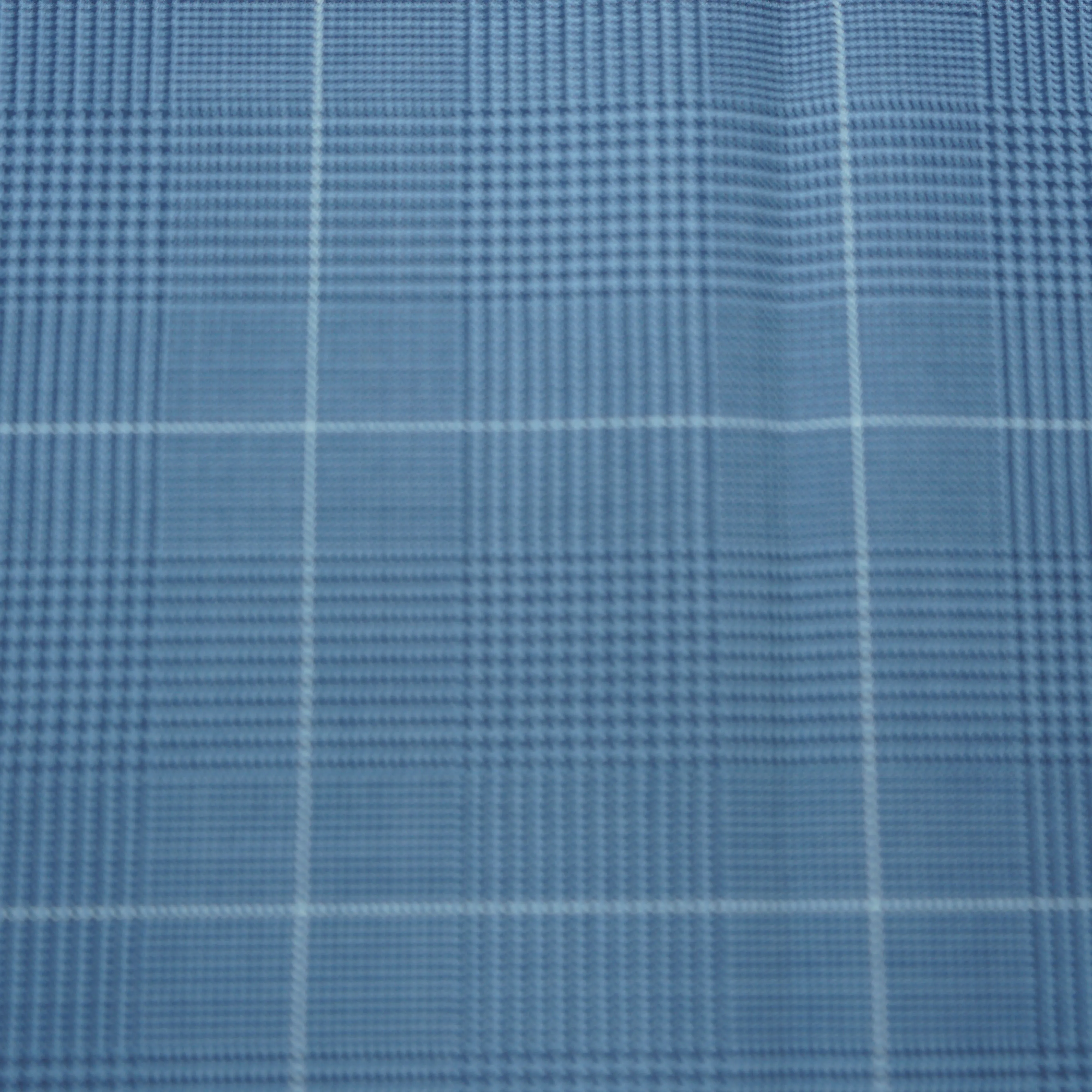 Light Blue Prince of Wales Dormeuil Wool Milliennial Fabric