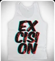 LIMITED EDITION!!! EXCISION Dirty Cuts Unisex Tank Top - White