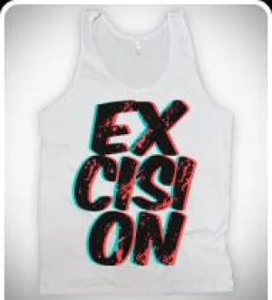 LIMITED EDITION!!! EXCISION Dirty Cuts Unisex Tank Top - White