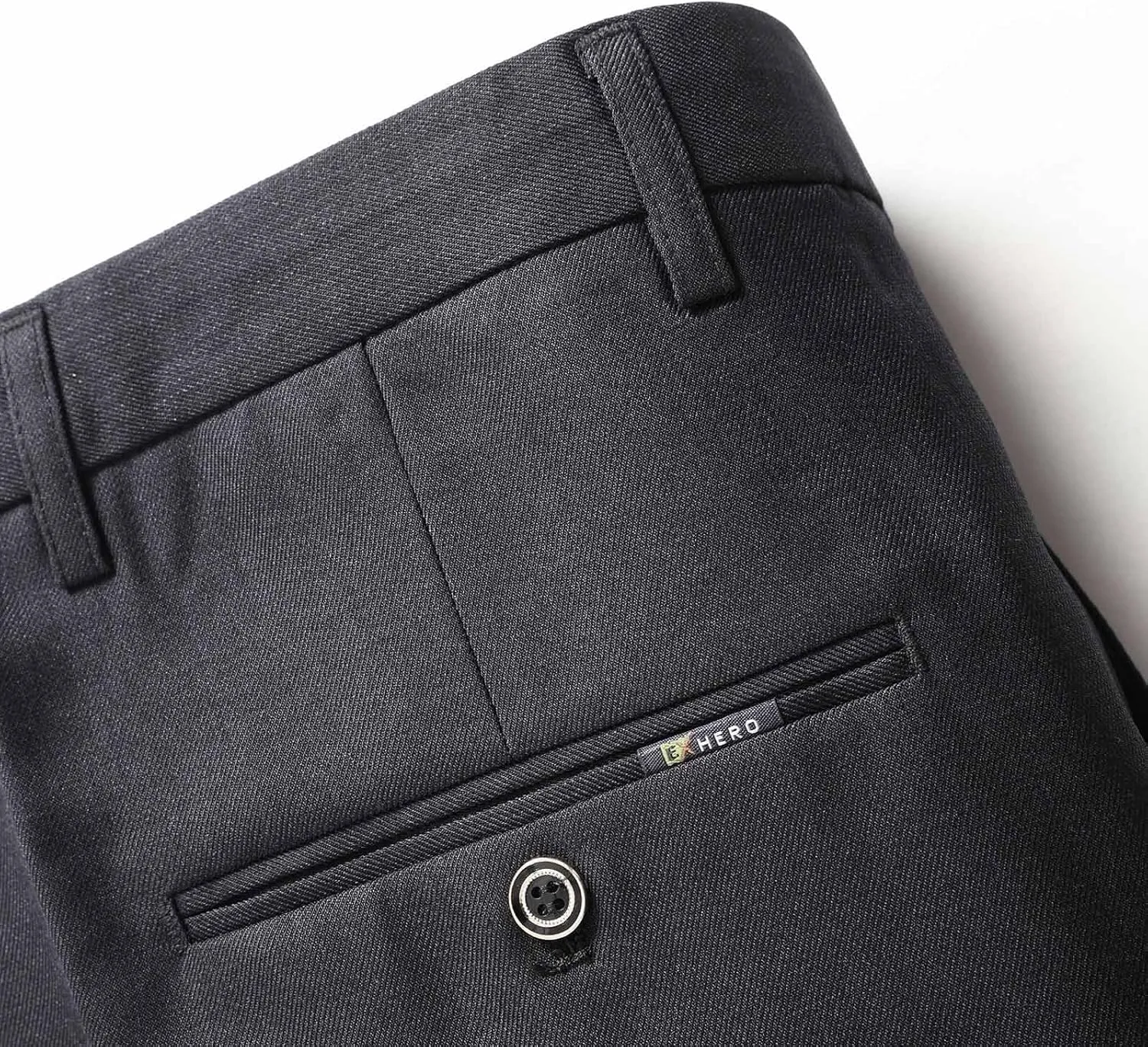Mens Dress Pants Pleated Front Stretch Suit Pants Classic Fit Casual Dress Pants Straight Fit Pants
