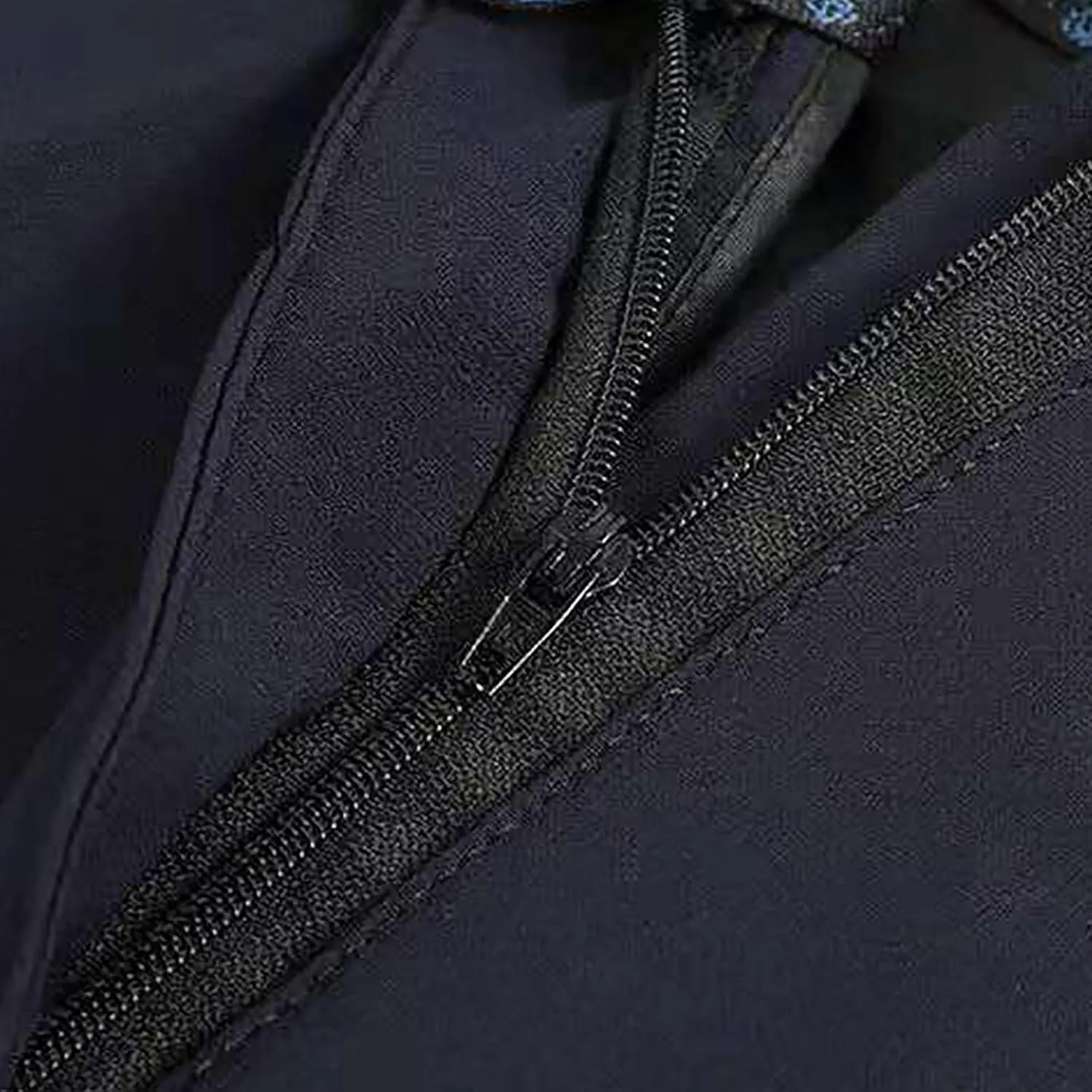 Mens Dress Pants Stretch Pleated Front Suit Pants Casual Classic Fit Dress Pants Straight Fit Pants