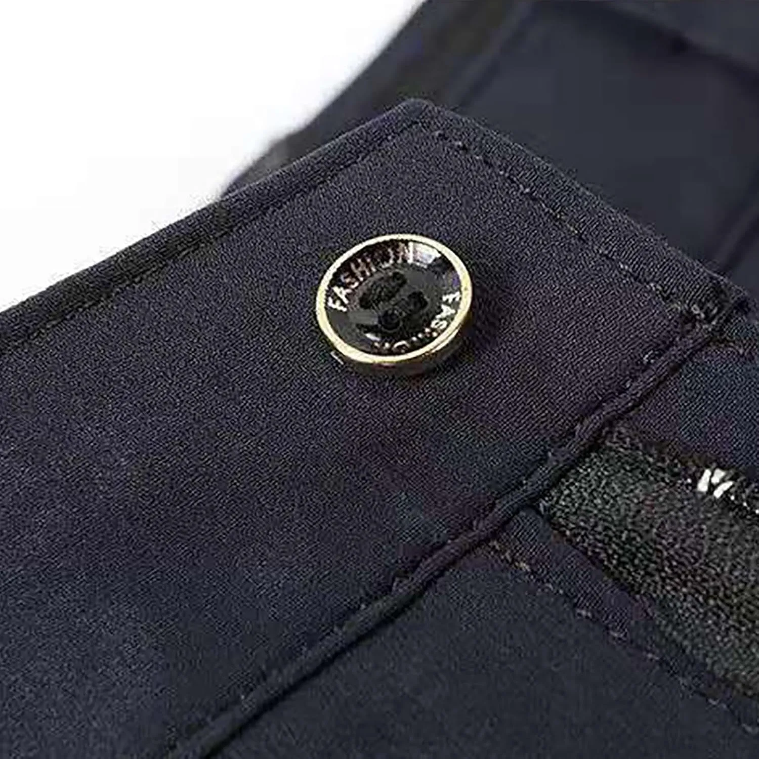 Mens Dress Pants Stretch Pleated Front Suit Pants Casual Classic Fit Dress Pants Straight Fit Pants