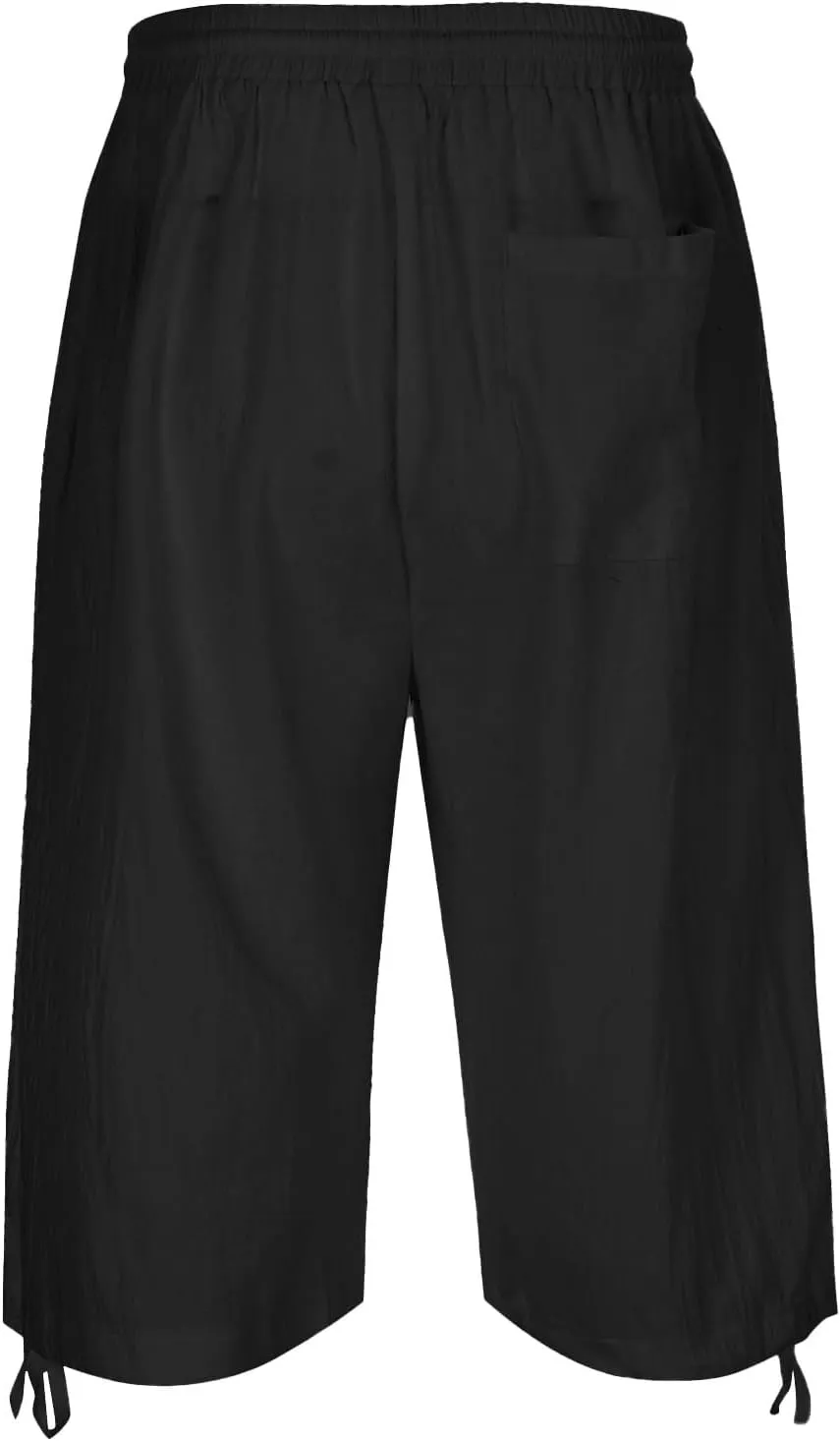 Men's Lightweight Jogging Pant Pockets Cargo Work Joggers Loose Sports Casual Sweatpant Open Hem Pant