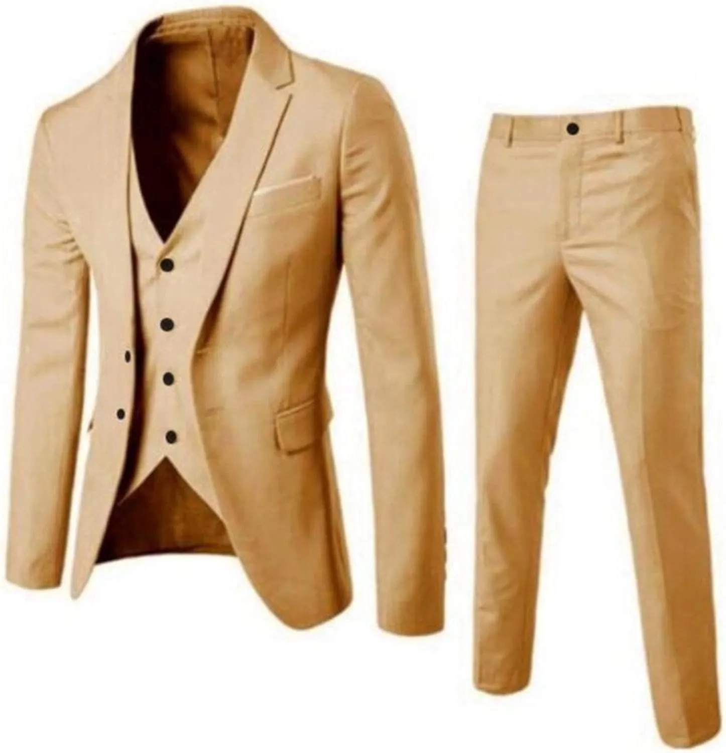Mens Suits Slim 3 Suit Business Wedding Party Jacket Vest & Pants Men'S Dress Pants Mens Blazers and Sport Coats