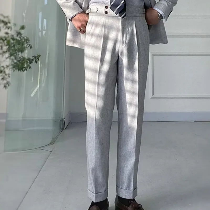 ✨New Arrival-Save 80%⏳🔥Men's Italian High-Waisted Formal Suit Pants🔥High-end series🍷