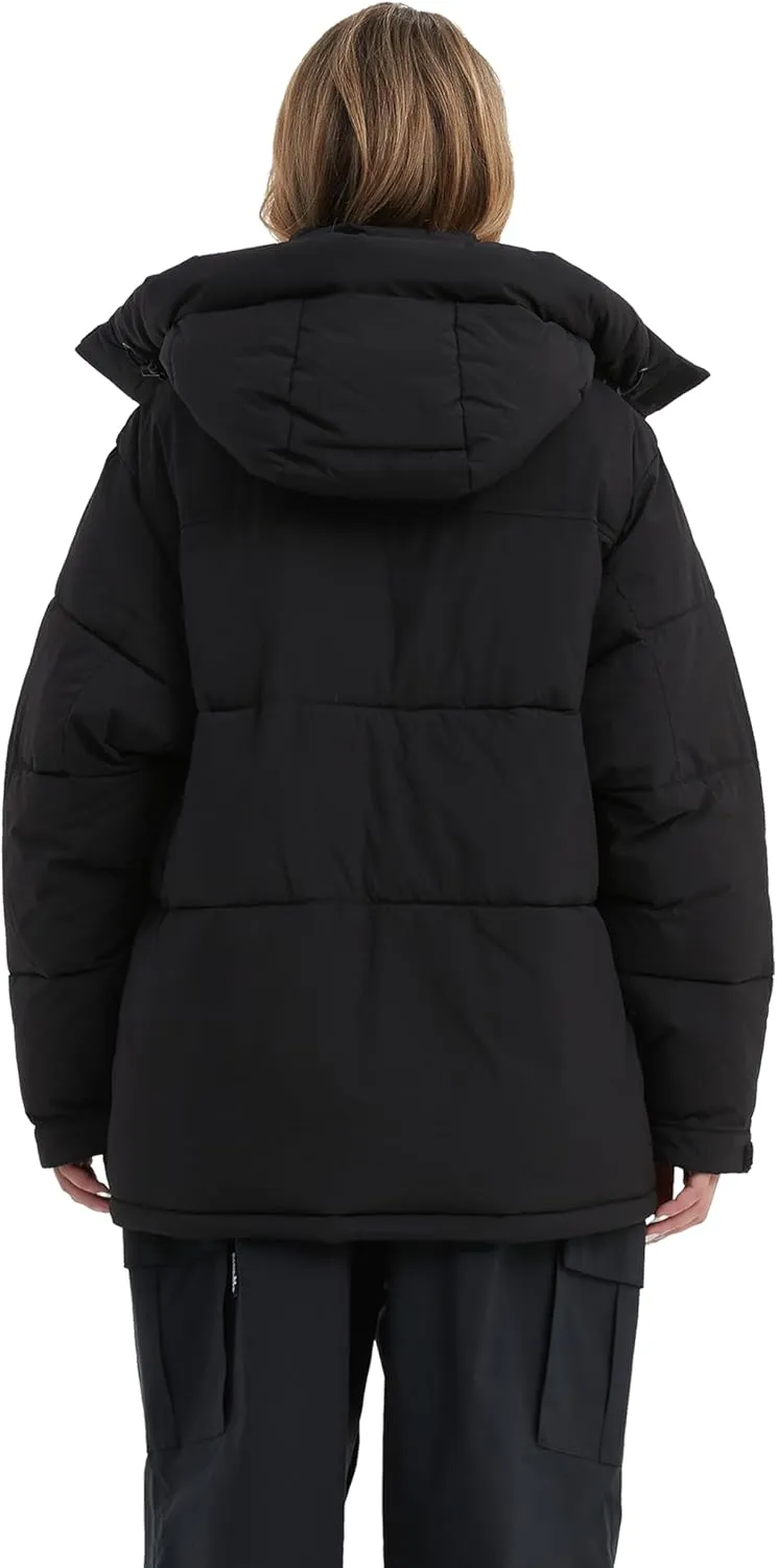 NOMADIKA Oversize Waterproof Ski Jacket Thick Snow Coats with Detachable Hood Winter Skiing Snowboard Jackets for Women Men