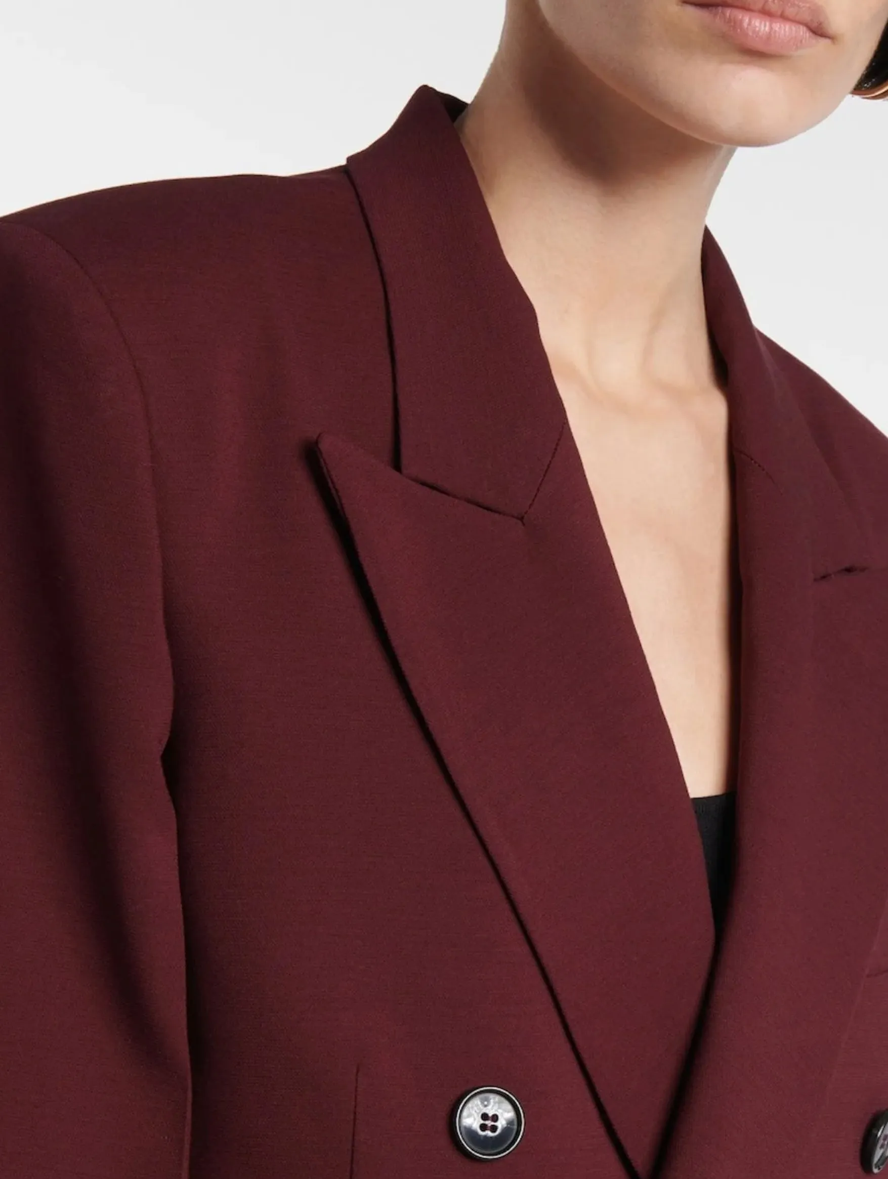 Oversized Mens Jacket in Port