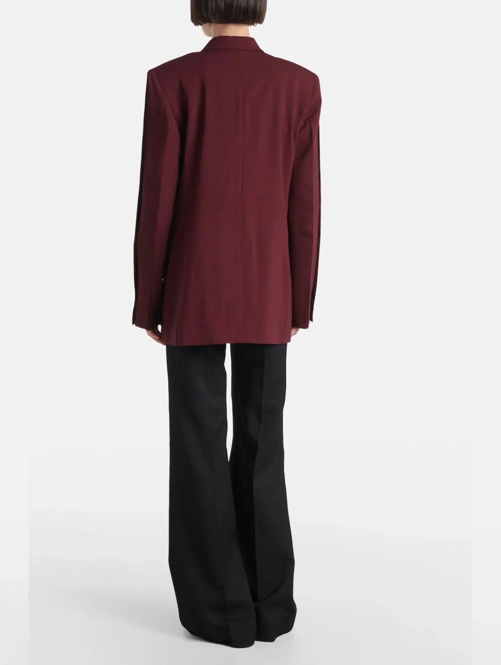 Oversized Mens Jacket in Port