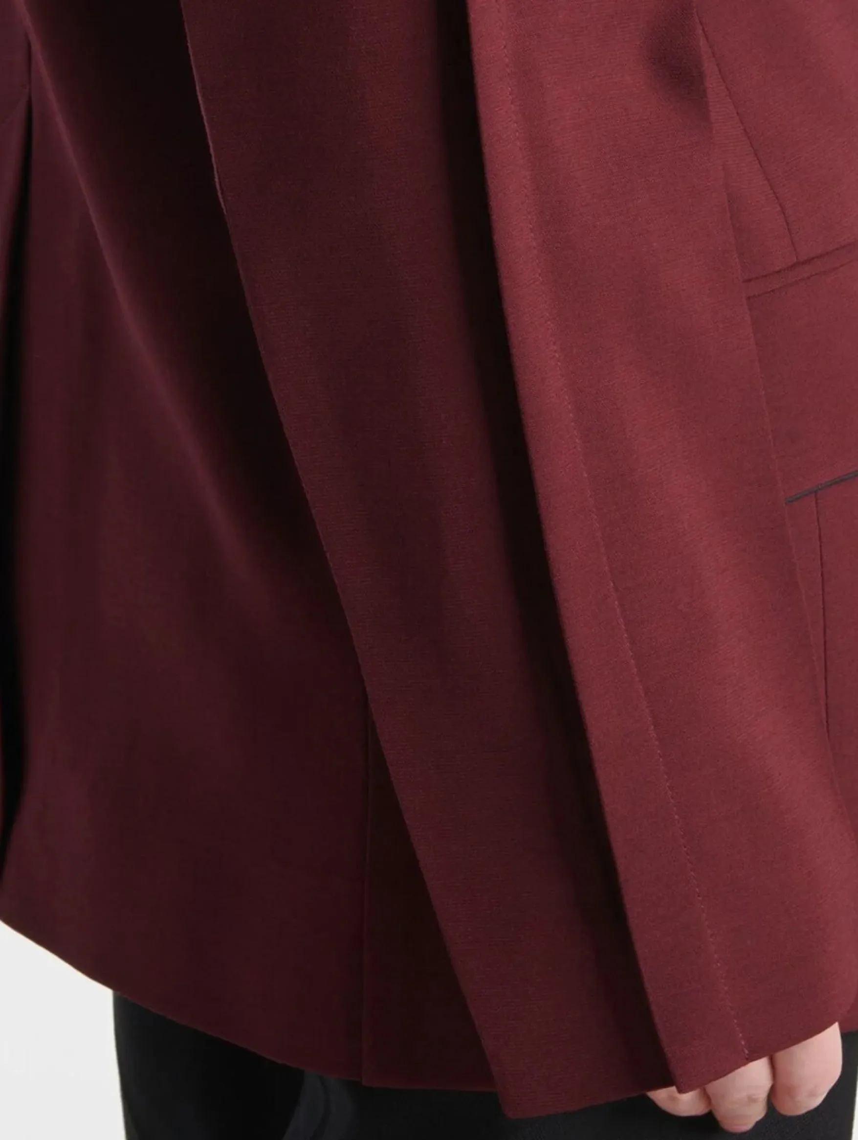 Oversized Mens Jacket in Port