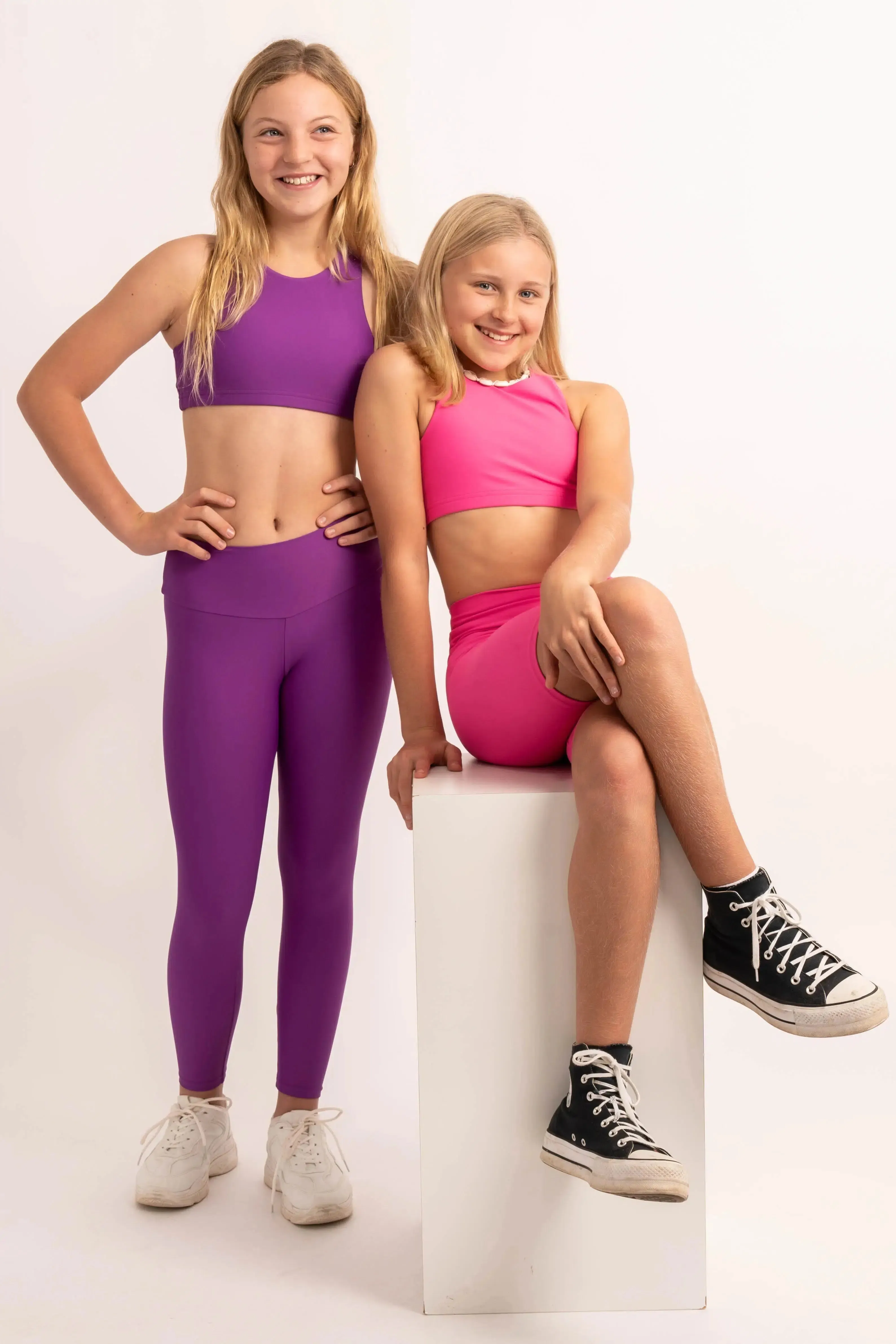 Performance Kids Leggings - Purple