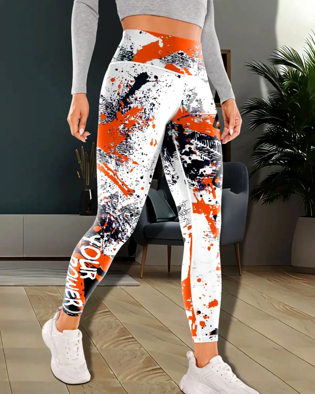 Power Up Leggings - Orange