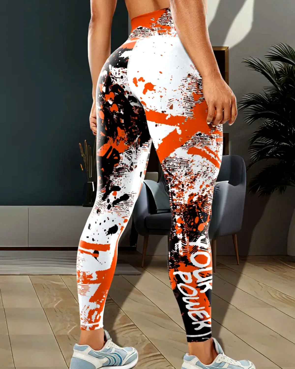 Power Up Leggings - Orange