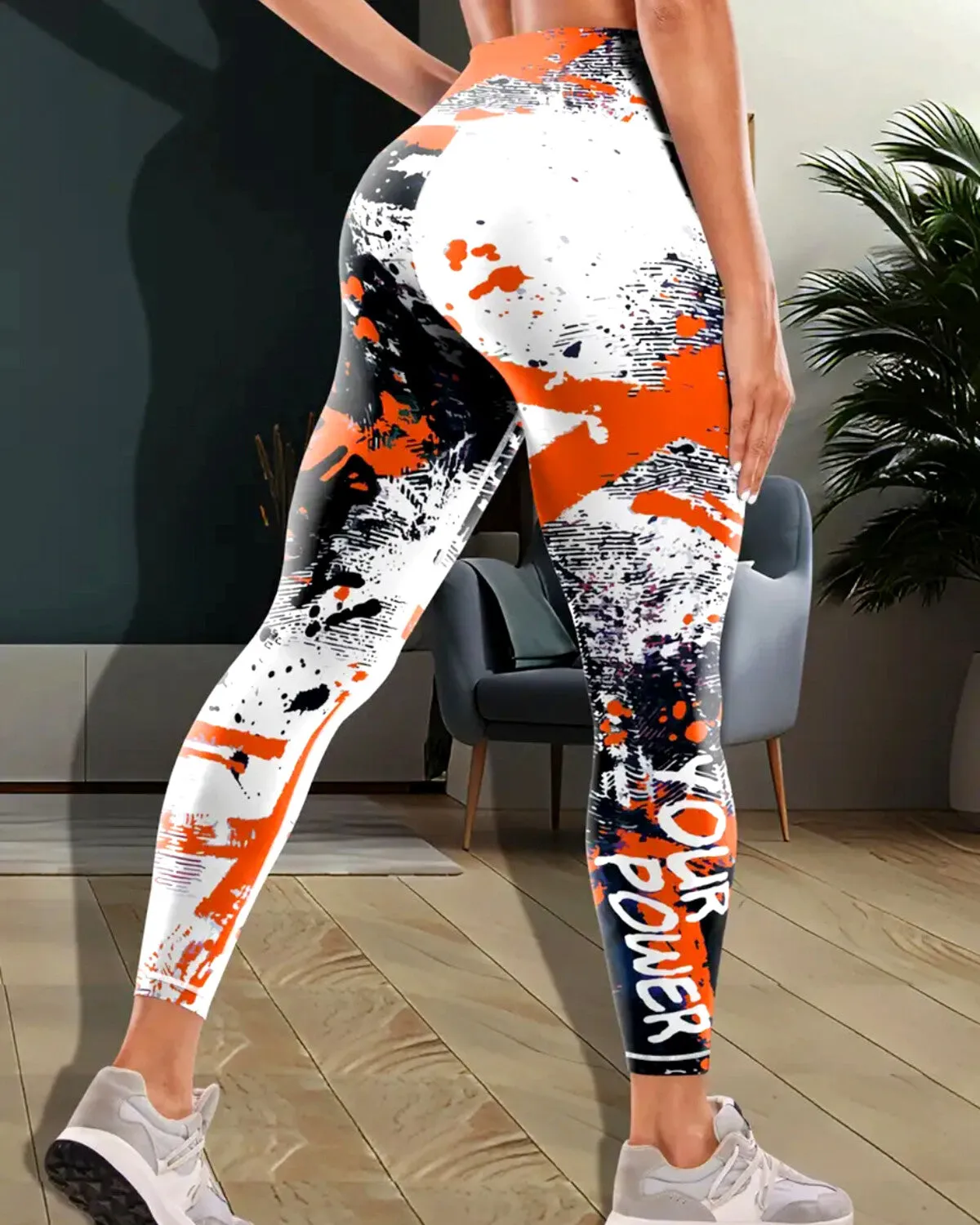 Power Up Leggings - Orange