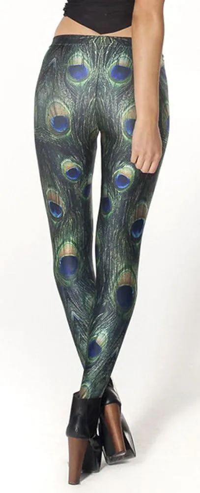 QZUnique Leggings for Women, Halloween Full-Length Printed Legging Footless Elastic Yoga Pants, Regular and Plus Size