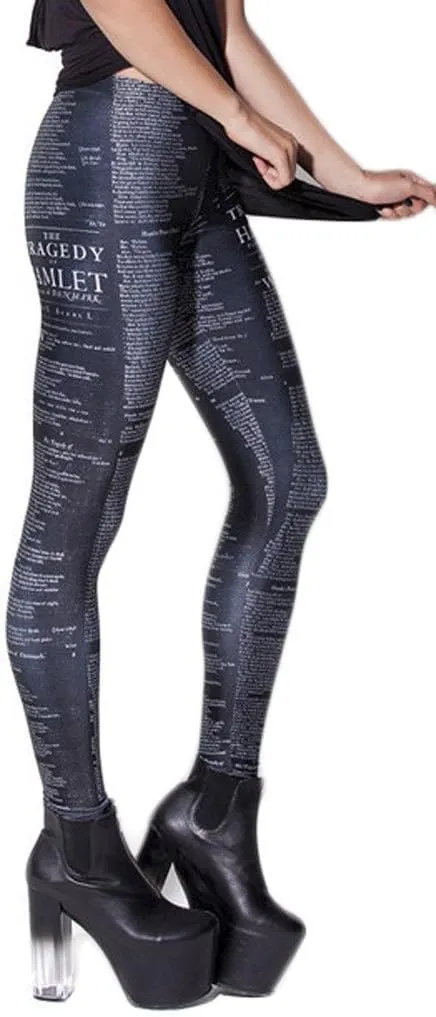 QZUnique Leggings for Women, Halloween Full-Length Printed Legging Footless Elastic Yoga Pants, Regular and Plus Size