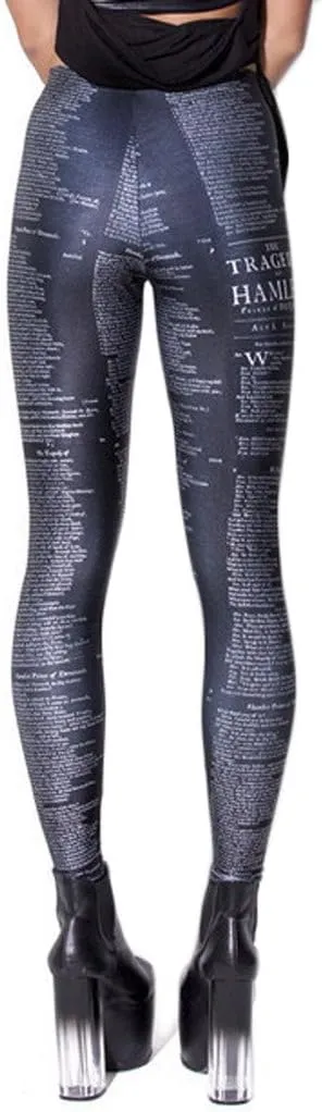 QZUnique Leggings for Women, Halloween Full-Length Printed Legging Footless Elastic Yoga Pants, Regular and Plus Size