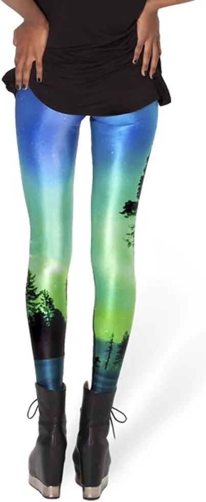 QZUnique Leggings for Women, Halloween Full-Length Printed Legging Footless Elastic Yoga Pants, Regular and Plus Size