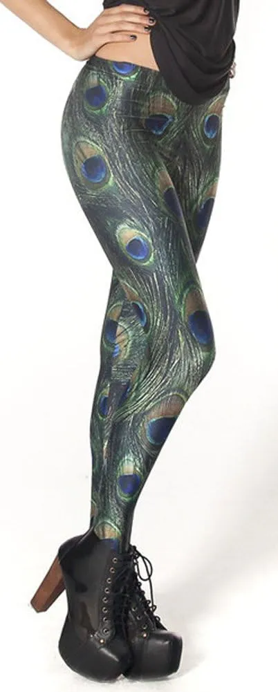 QZUnique Leggings for Women, Halloween Full-Length Printed Legging Footless Elastic Yoga Pants, Regular and Plus Size