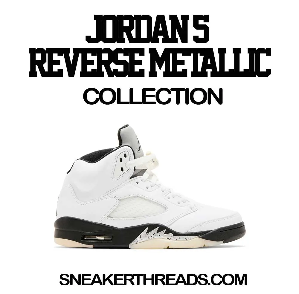 Retro 5 White Black Creme Shirt