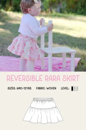 Reversible RaRa Skirt Sewing Pattern