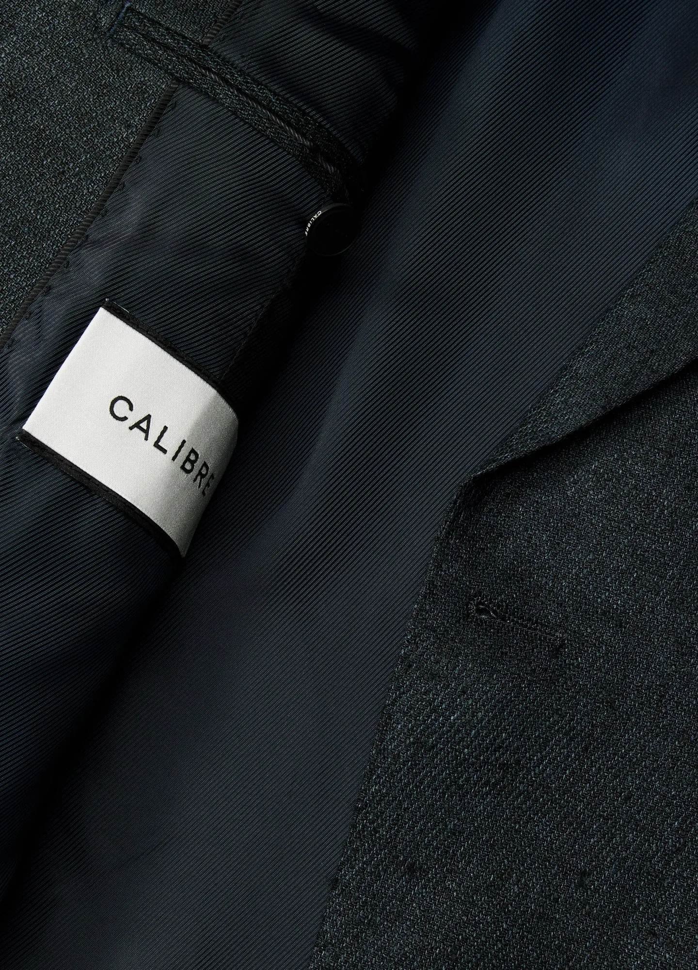 Silk Linen Blazer Dark Green