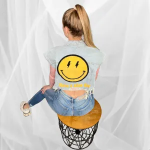 Smiley Cropped Vest