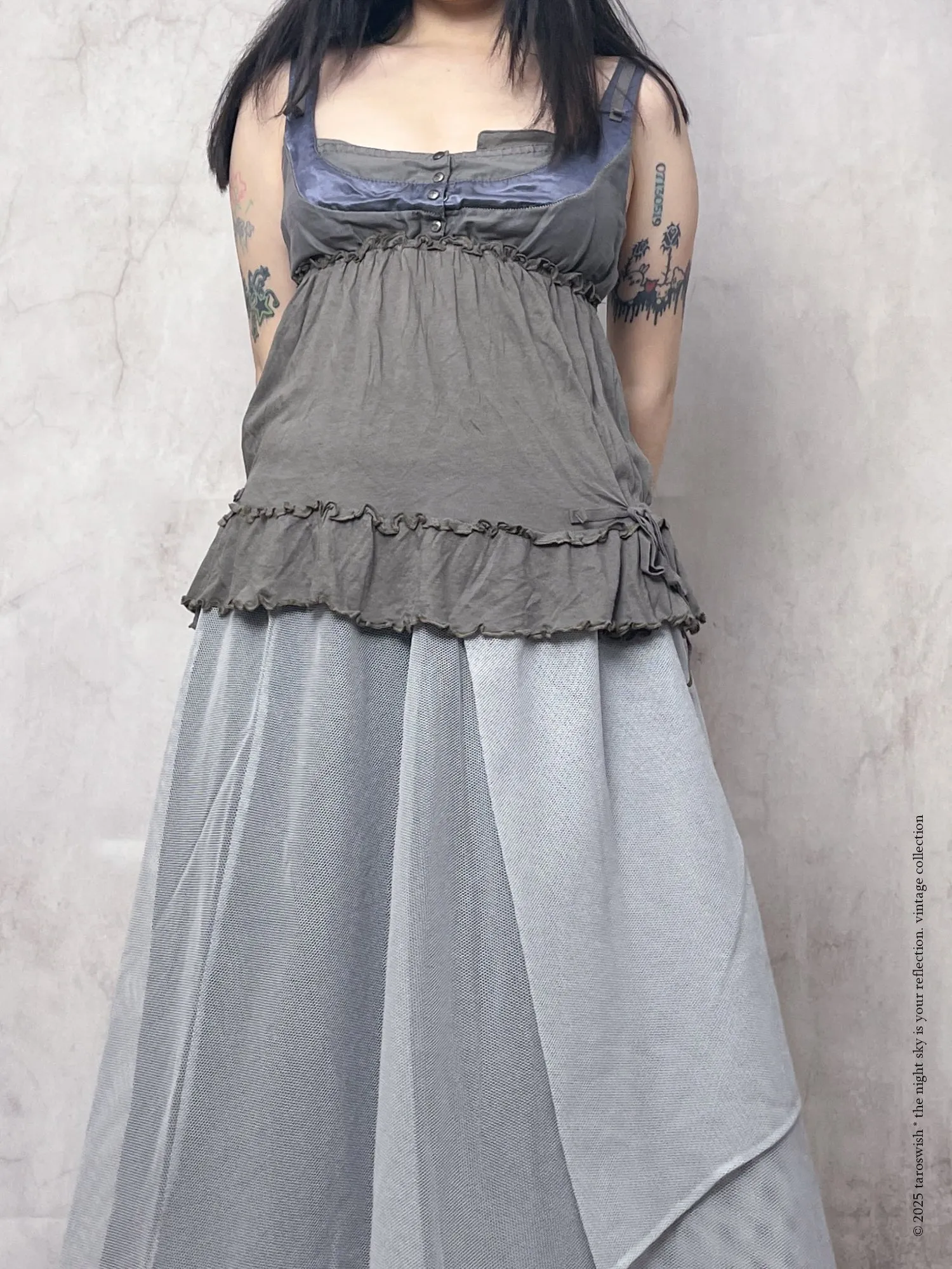 structured button up camisole
