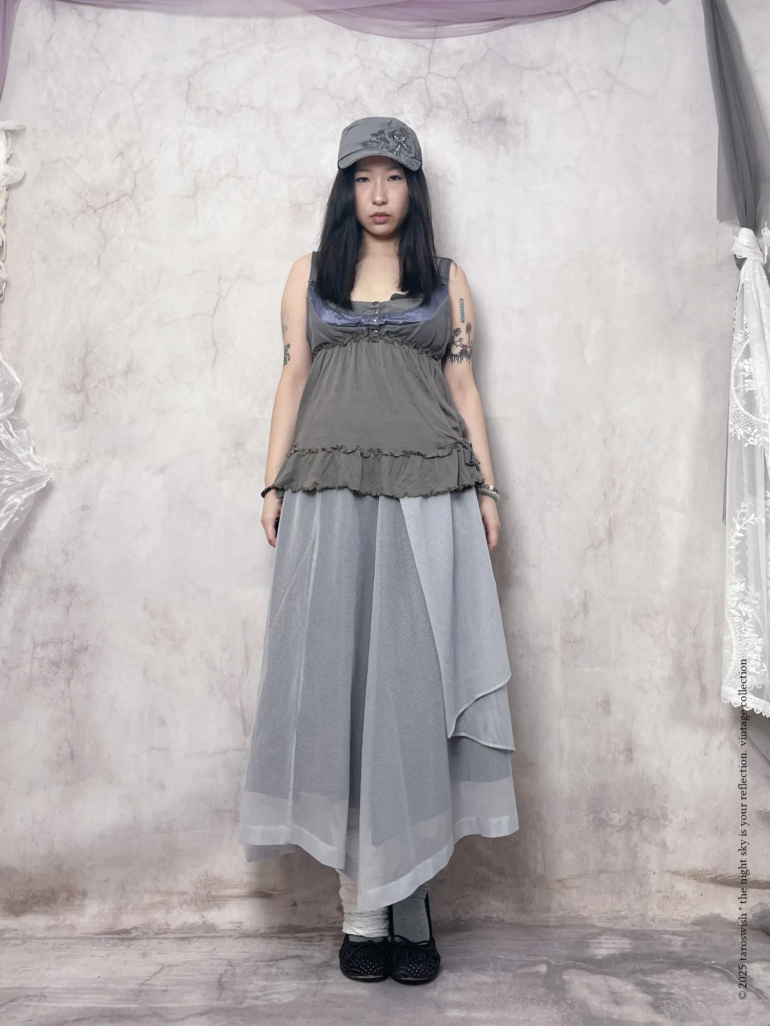structured button up camisole