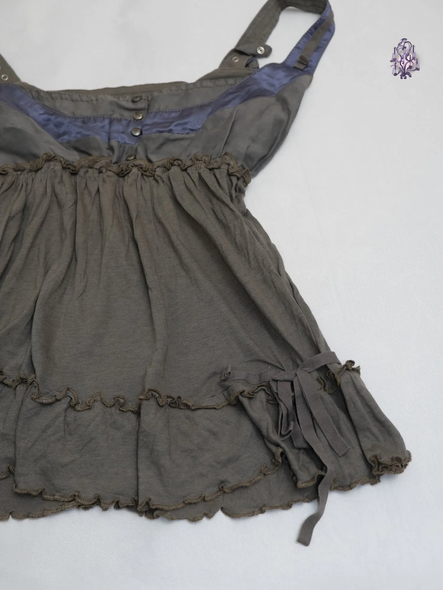 structured button up camisole