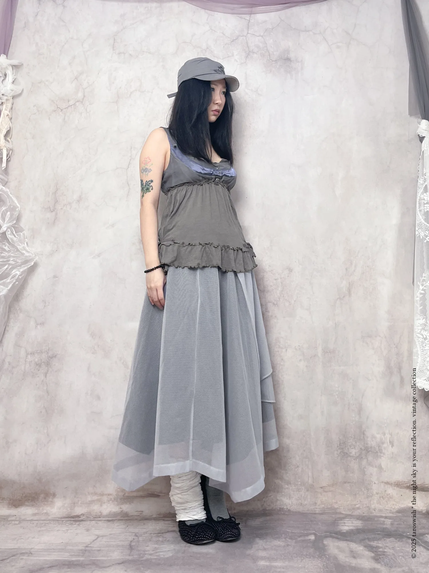 structured button up camisole