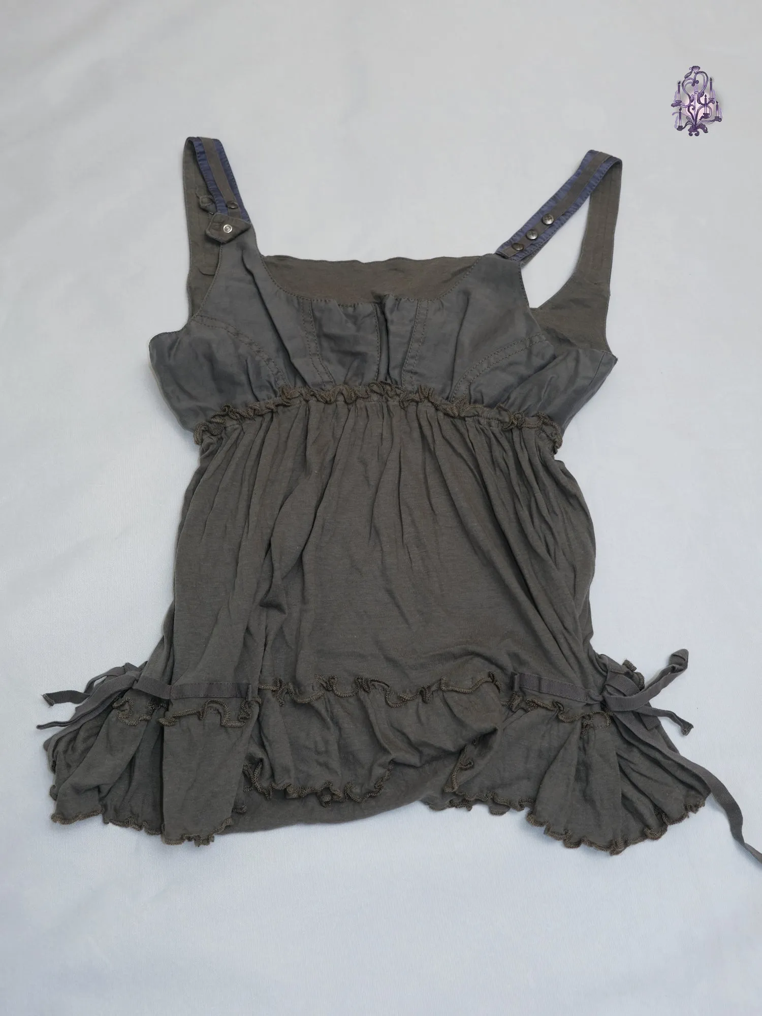 structured button up camisole