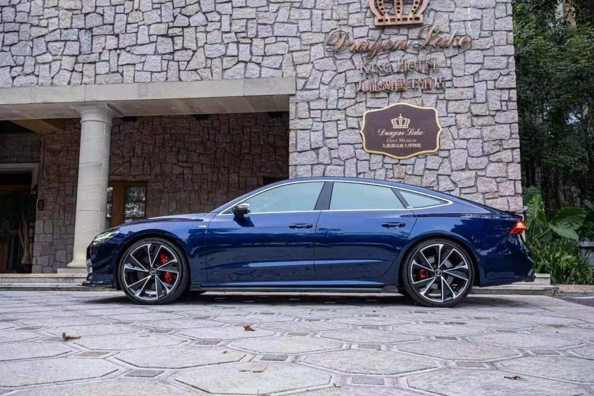 TAKD Carbon Side Skirts for Audi A7 S-Line & S7 C8 2018-ON Carbon Fiber